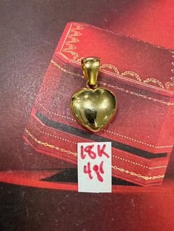 18K Solid Gold Pendant For Wedding 4Gr
