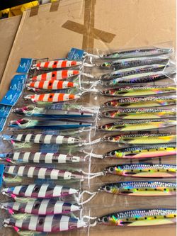 Brand New Deep Sea Fishing Jigs – Multiple Sizes & Colors