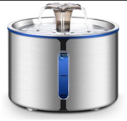 Pet Drinking Fountain Cat Dog 2.5L Dispenser for Cat Stainless Steel Easy To Use