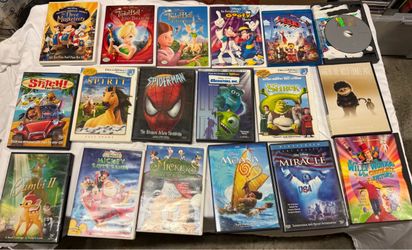 Large Lot of 36 Family & Kids DVDs and Blu-rays - Disney, Pixar, DreamWorks