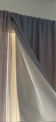 Blackout curtains/ sheer curtains/ curtain rod