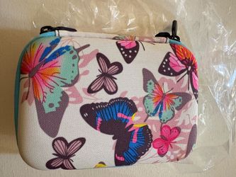 Butterfly Print Hard Shell Carrying Case