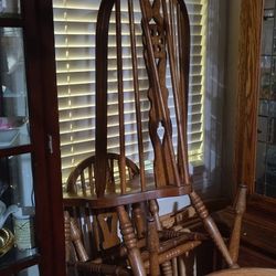 Four Oak Chairs 