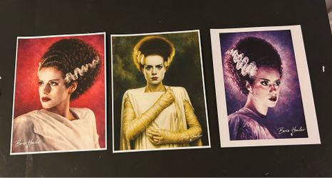 Bride of Frankenstein Boris Howler art prints