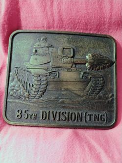 85th Division TNG Military Belt Buckle