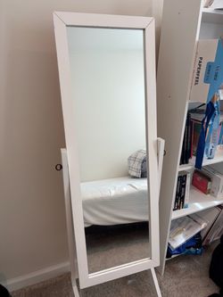 Stand full-length mirror - white frame