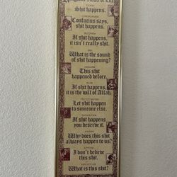 Vintage Wall Decoration—Humor Religious Views Of Life