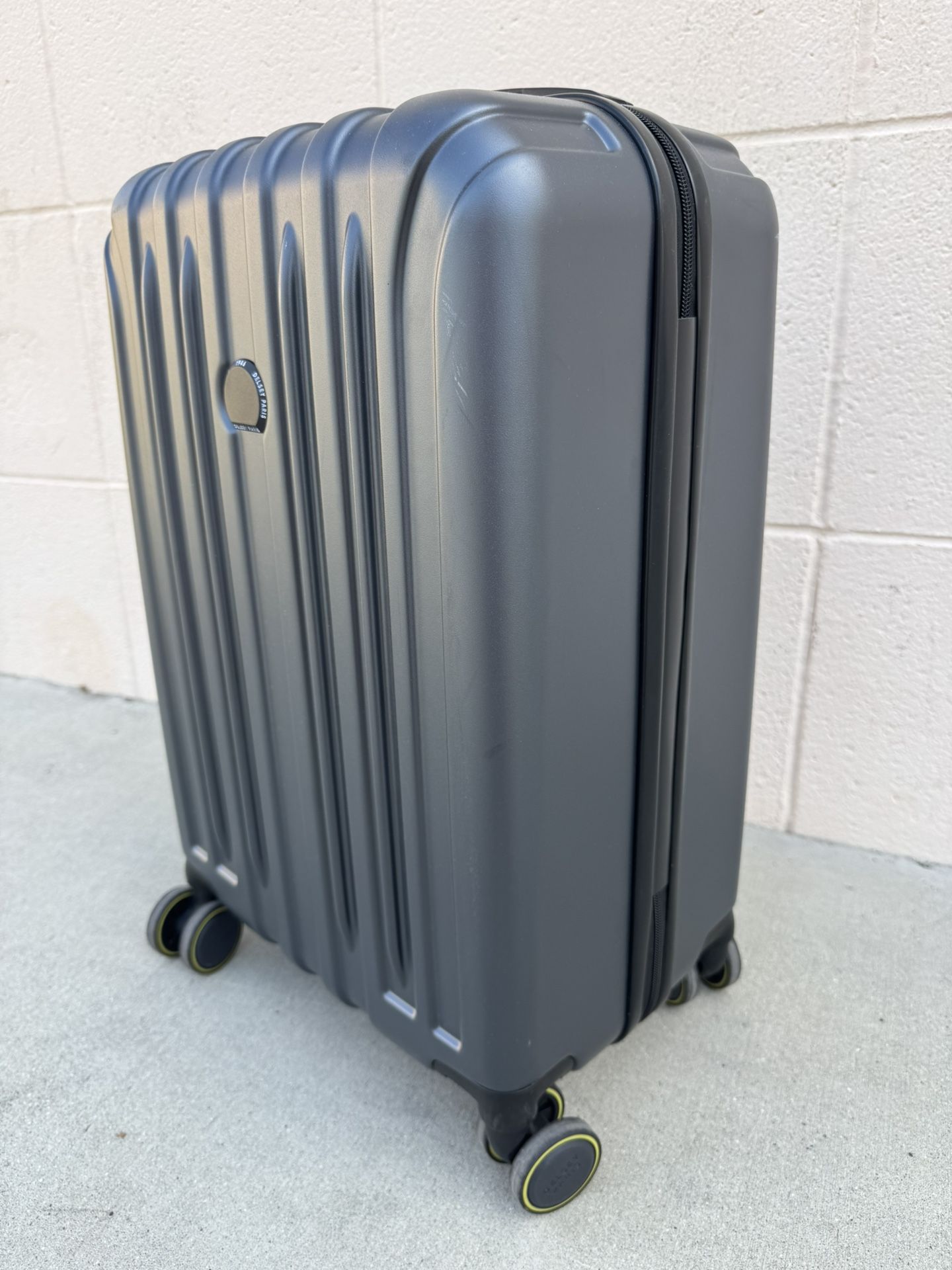 Hardcase Delsey Carry On Luggage With Double Wheels
