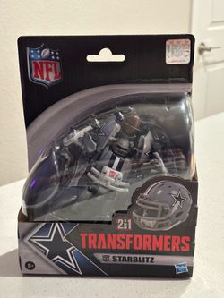 Transformers X NFL Starblitz (Dallas Cowboys) Action Figure NEW Sealed
