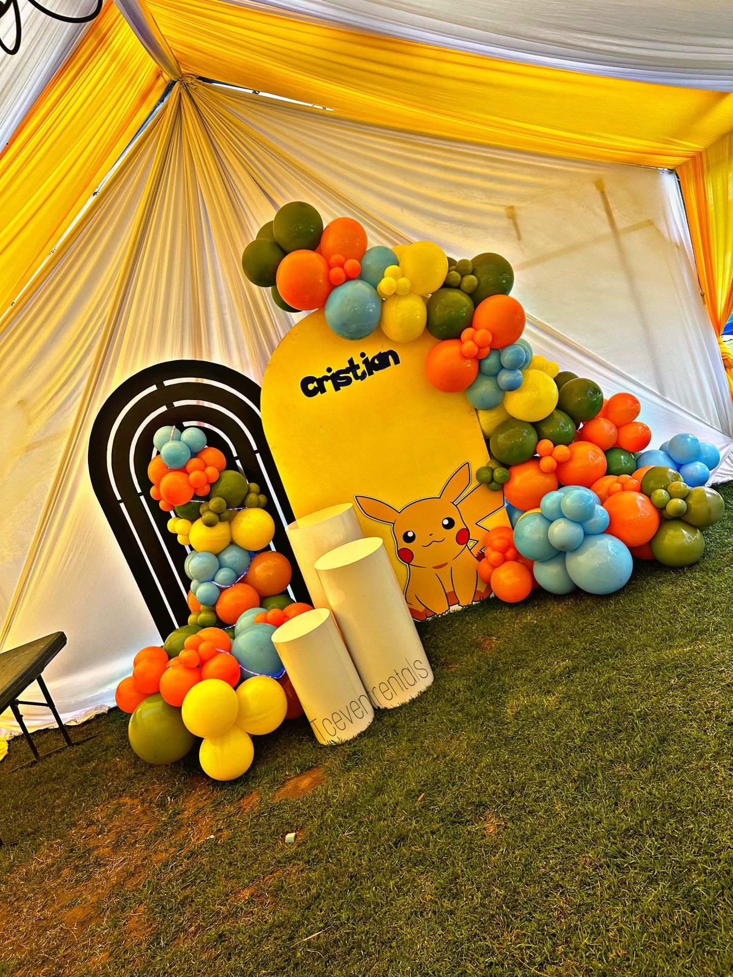 Pokémon Birthday Backdrops And Balloons