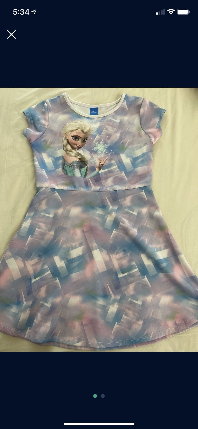 Disney Frozen Elsa Dress Size 16