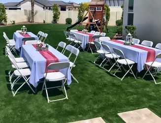 Chairs, Tables And Bouncy Castles For Events