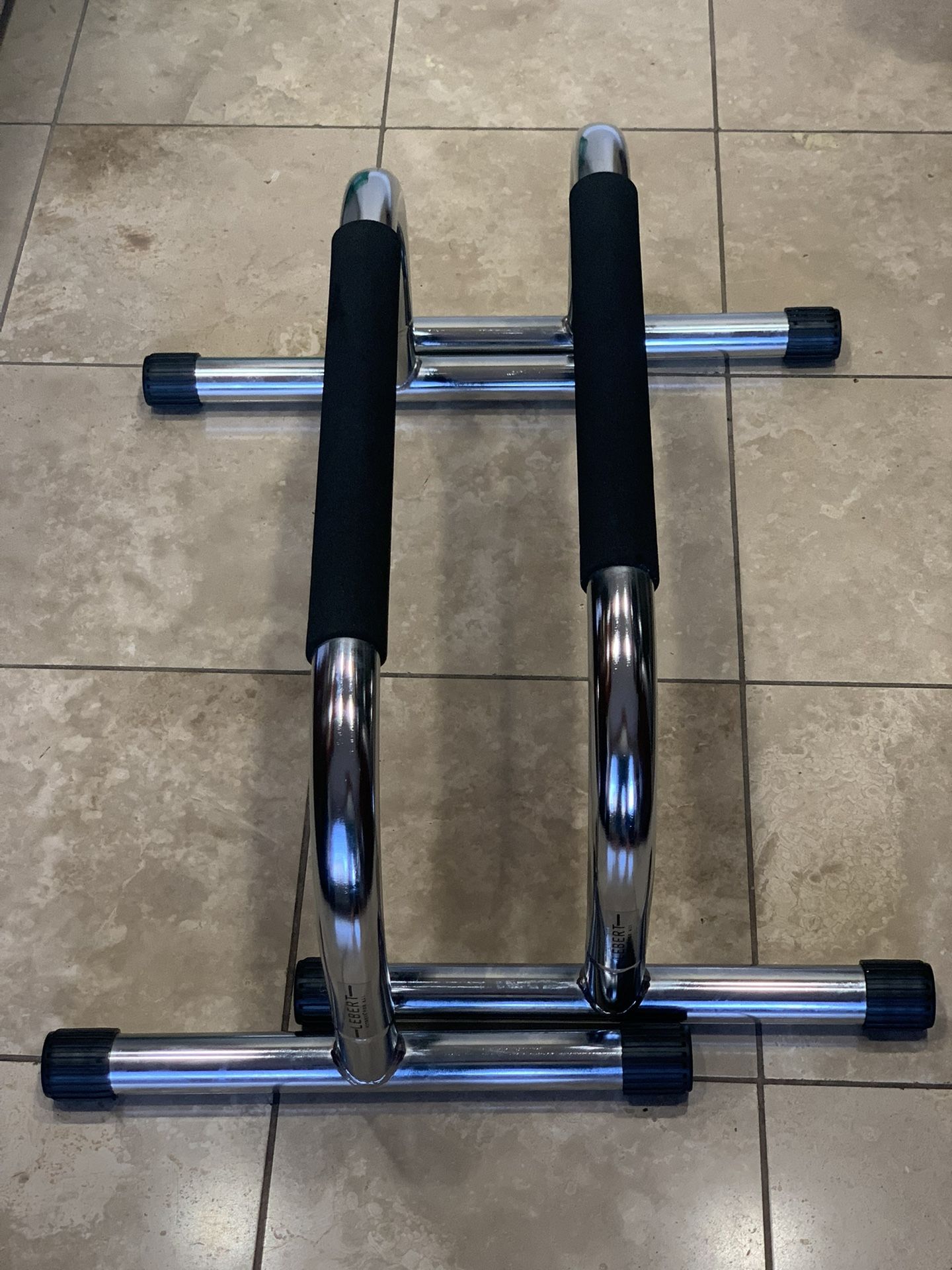 Lebert Fitness Parallette Bars Yoga/Pilates/Isometric Exercises Stainless Steel - 25"L x 16"W x 12"H - NEW