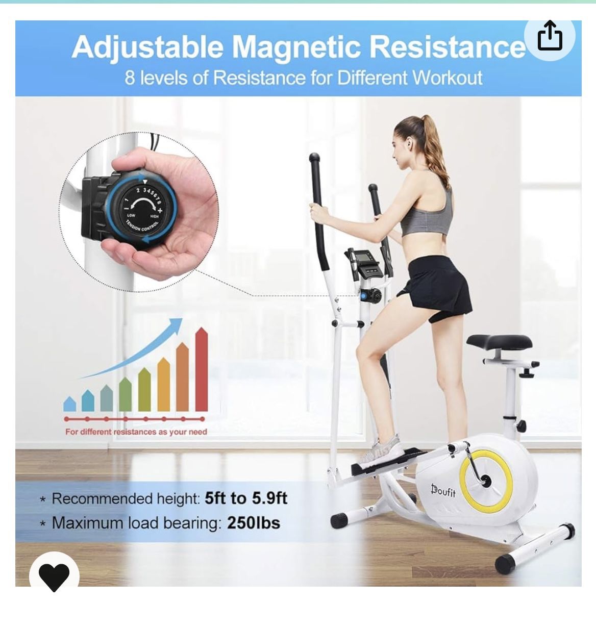 Doufit Elliptical Machine /bike