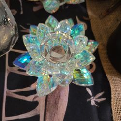 Glass Taper Candle Holder