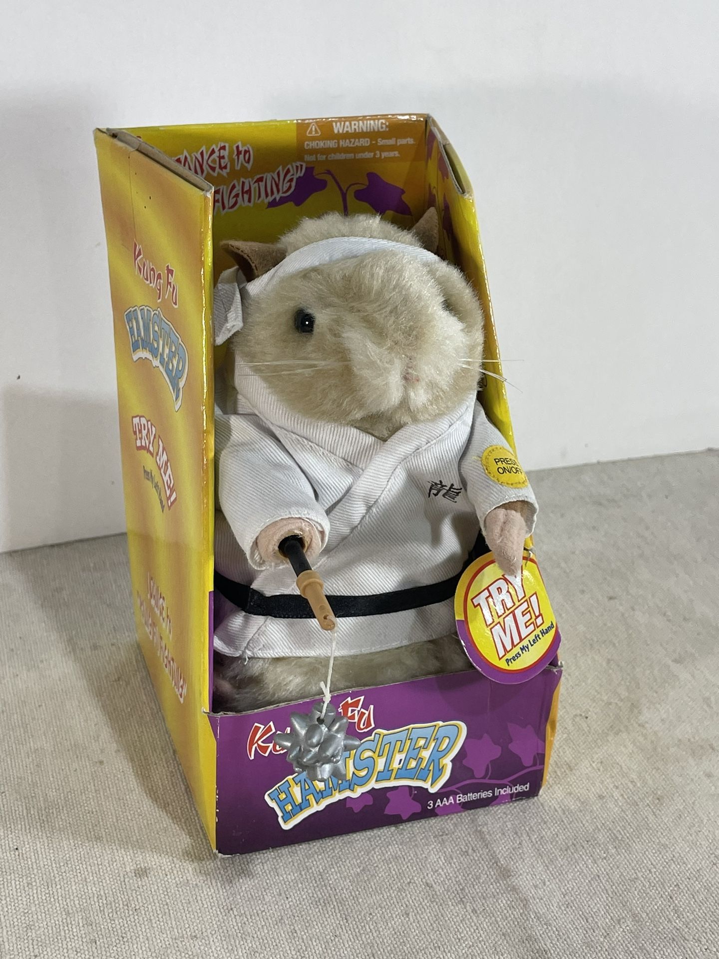 Kung Fu Hamster Gemmy 2001 Fighting Dancing Moving Ninja - Not Working
