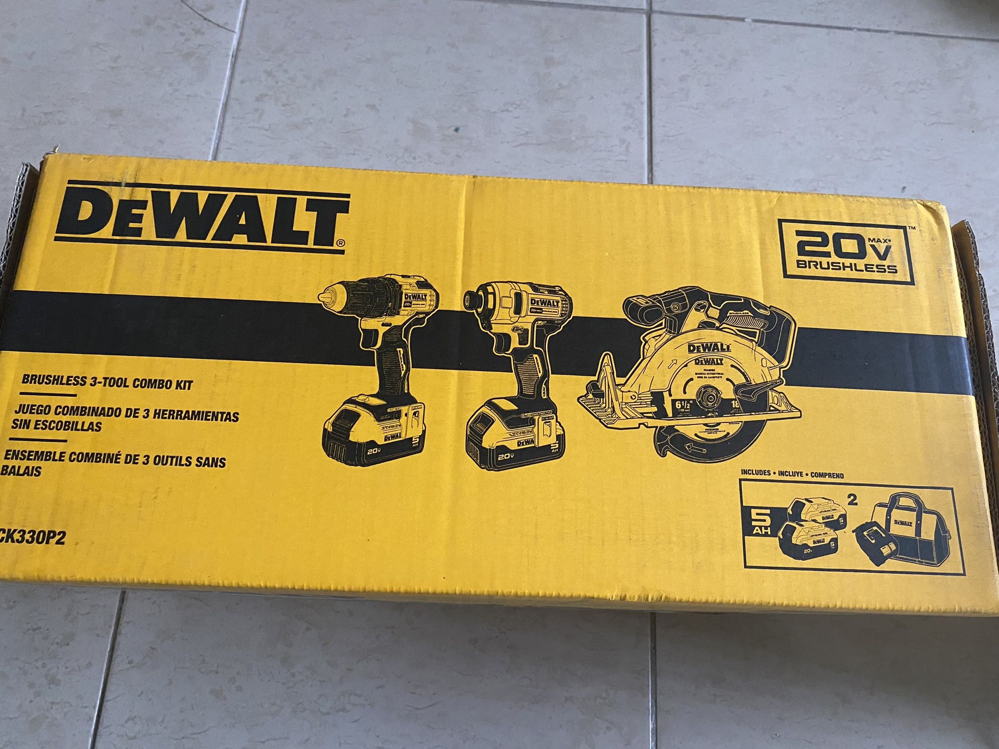 Dewalt Brushless 3-tool Combo Kit