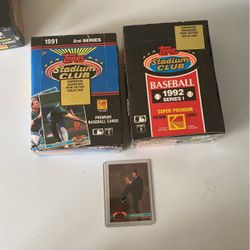 Sealed Box baseball cards 1991 and 1992 