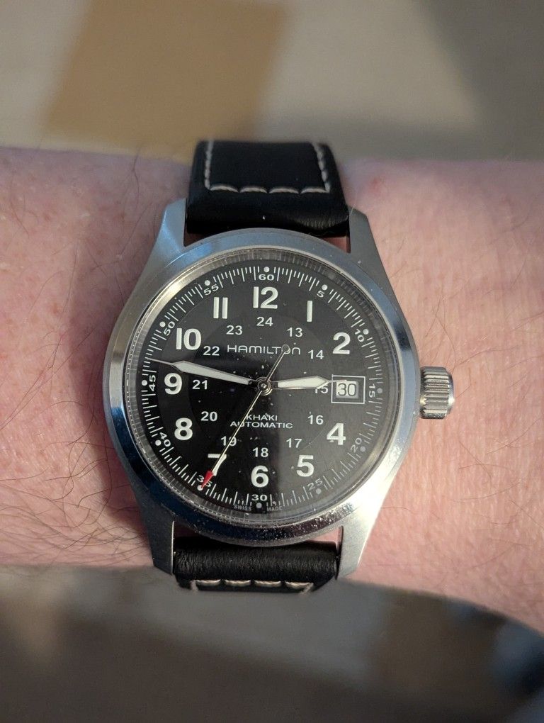 Hamilton Khaki Field Automatic 38mm--H70455-- Near Mint