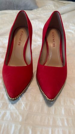 COACH Waverly Pump with Gold Beadchain