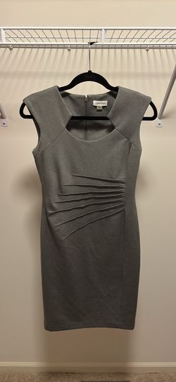 Calvin Klein Gray Sleeveless Dress Size 4
