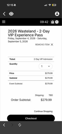 2026 Wasteland 2-Day VIP Experience Pass