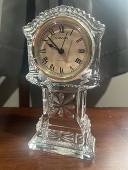 Vintage Shannon Crystal Mantel Clock - 24% Lead Crystal - $20 OBO