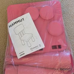 Ikea Mammut chair, vintage pink
