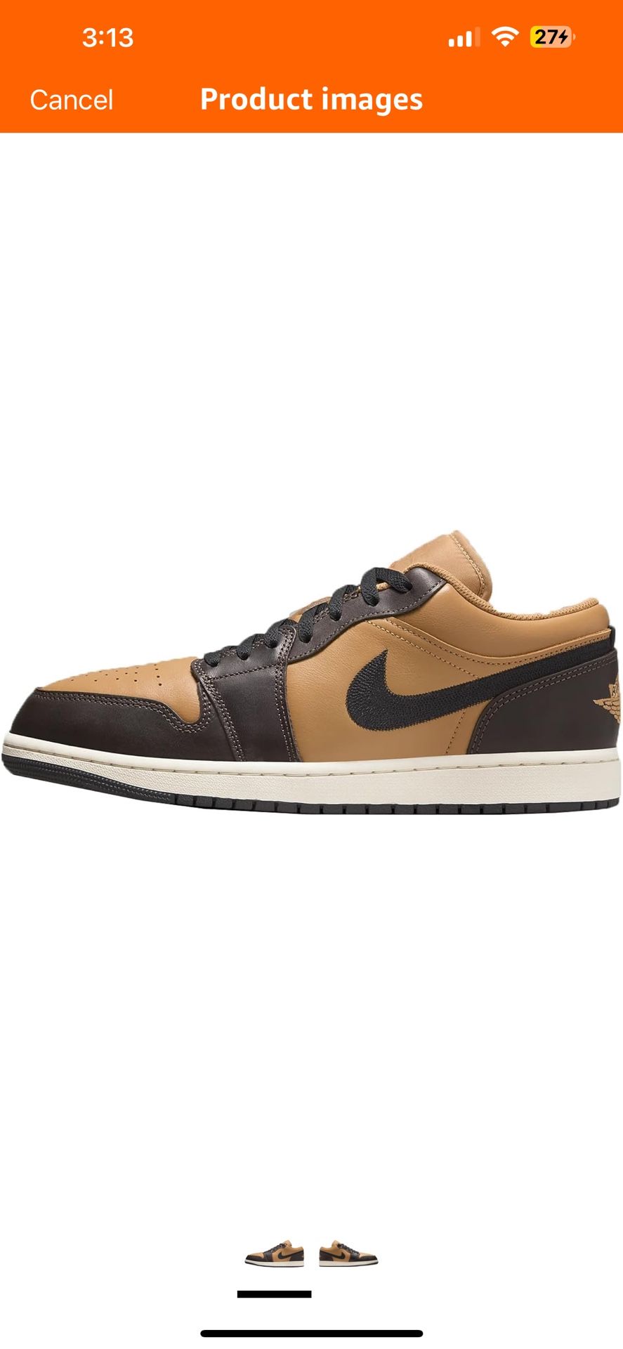 Nike Men's Air Jordan 1 Low SE Sneaker  SZ 10