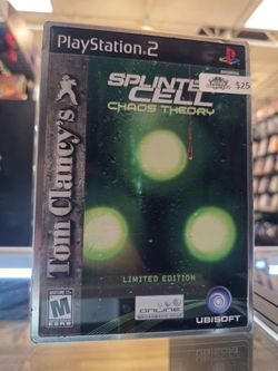 Splinter Cell: Chaos Theory Steelbook PS2 (Sony PlayStation 2) With Bonus Disc