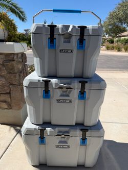 Lifetime Rotomold Coolers Set