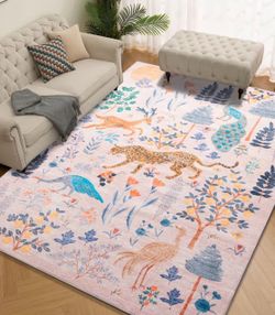 Brand new 9/12 feet washable area rug super soft has a rubber backing