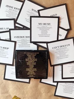 Macklemore & Ryan Lewis The Heist Deluxe Gator Skin CD Box Set + Lyric art cards $25