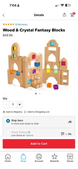 Lakeshore Wood & Crystal Fantasy Blocks Set