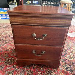 2 Drawer Night Stand  One Side Table  
