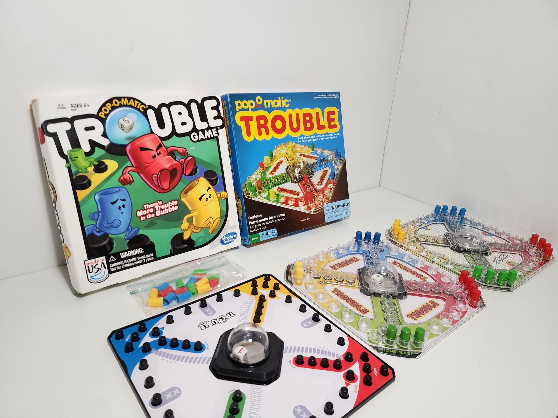 3pcs Trouble Game Pop-O-Matic Board Game