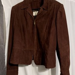 100% Suede Women’s 90s Jacket Dana Buchman Size 12