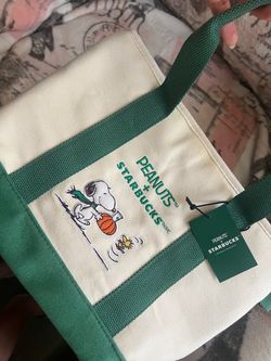 Snoopy Starbucks  Tote