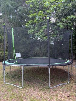 Black & Green Trampoline