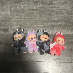 There are 4 unopened Labubu , each priced at $30