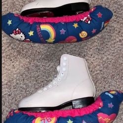 Ice Skates- Kids Girls Size 10- Barely used and guards included 