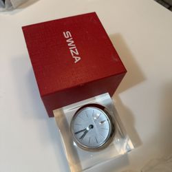 Swiza Swiss Desk Alarm Clock Vintage Modern Design With Box