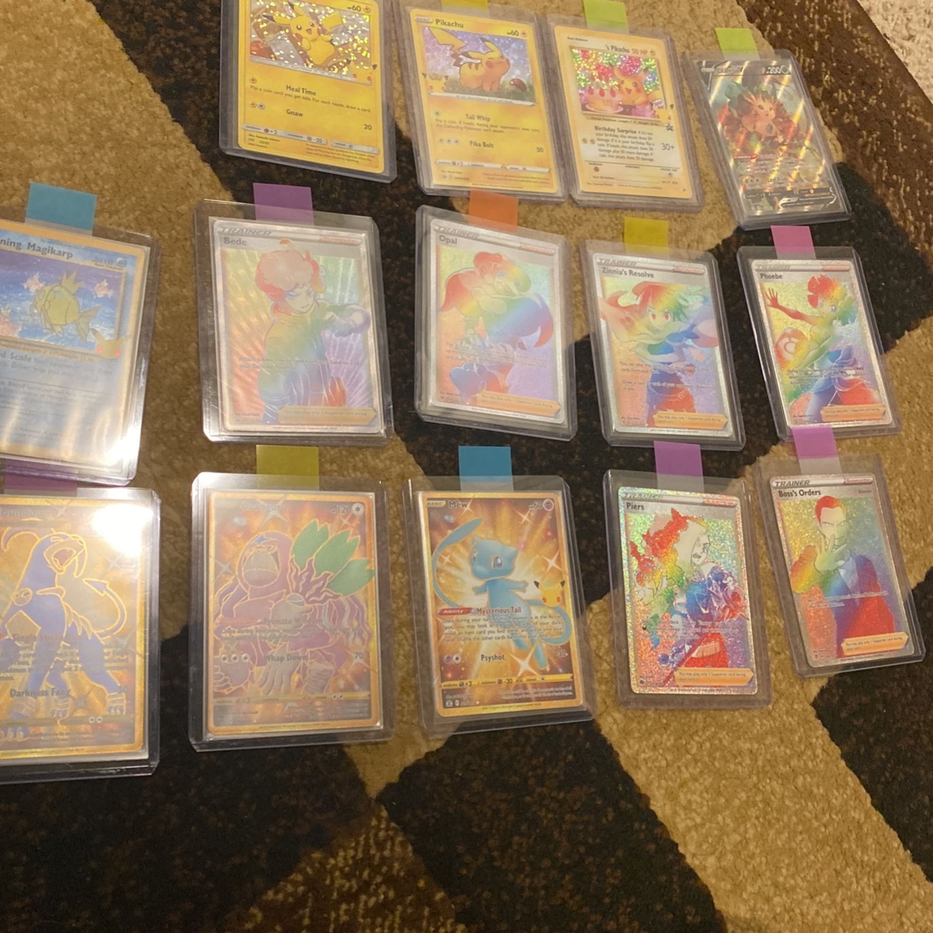 Pokémon Card Lot Gold rainbow Rares Alt art