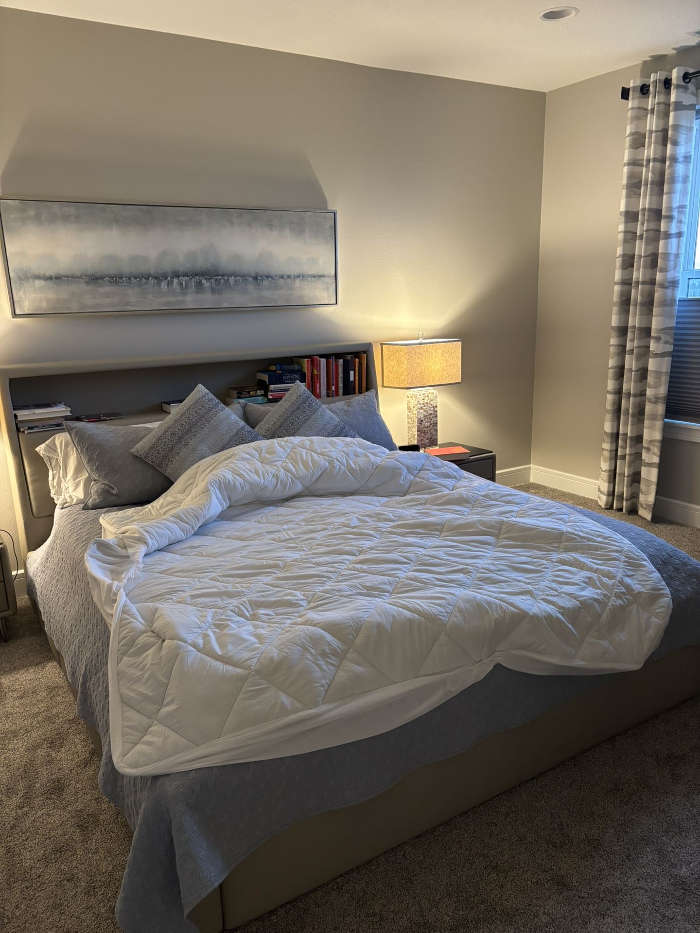 King Mattress Cover/Pad—Like New!
