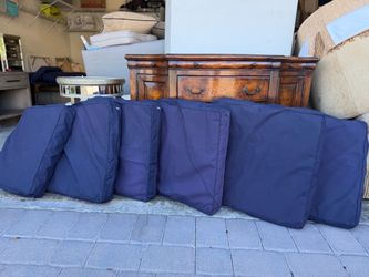 Navy Blue Outdoor Seat Cushions