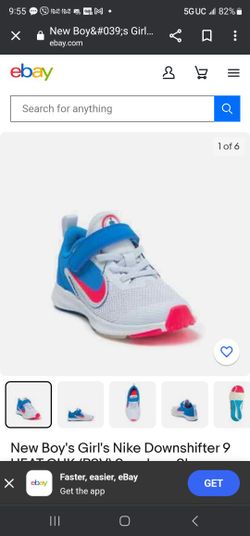 New Boy's Girl's Nike Downshifter 9 HEAT CHK (PSV) Sneakers Shoes (CI5461 400

