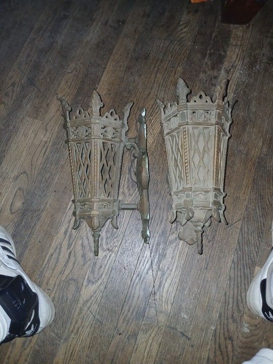 Very Old Brass Wall Mount Lights