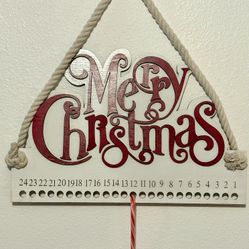 Merry Christmas Countdown Sign 