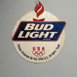 Vintage  1996 Olympics bud Light Sign 