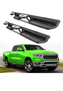 New in a sealed box 2-Stairs Drop Side Steps Running Boards For 09-24 Dodge Ram 1500 4 Door Nerf Bar 2009-2018 RAM 1-2024 RAM 1500 CLASSIC 201